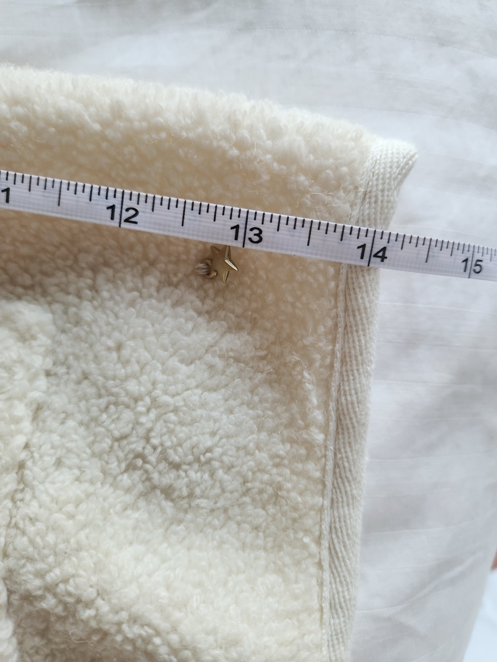 Cream Bouclé Button-Front Cardigan Sweater - Picture 9 of 11